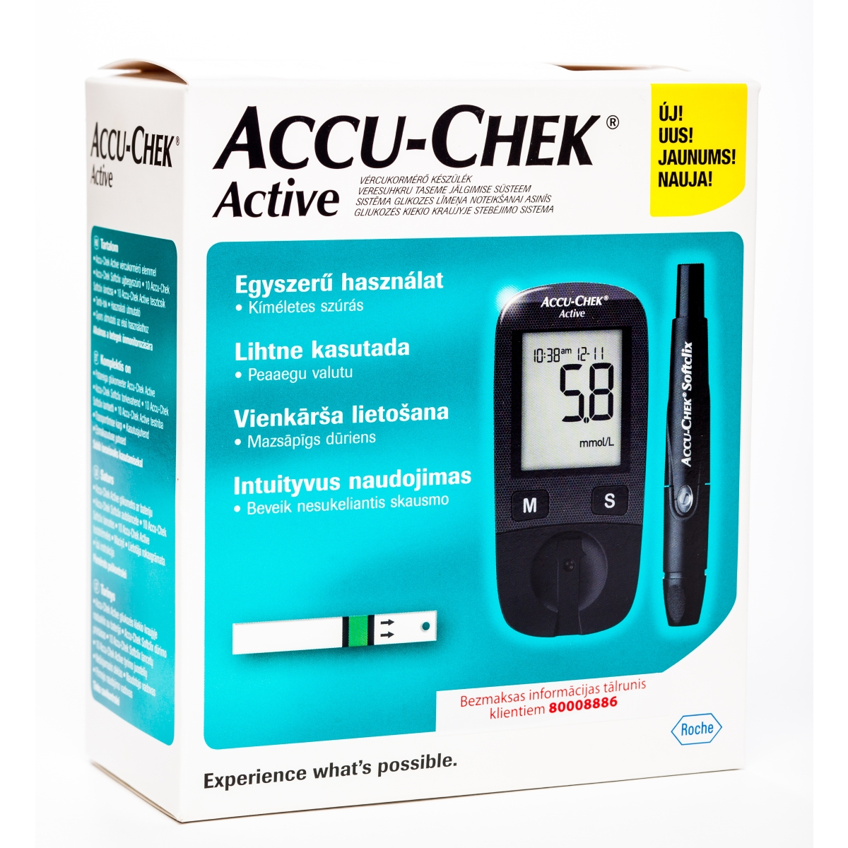 GLIKOMETRS ACCU-CHEK ACTIVE - Produkta attēls