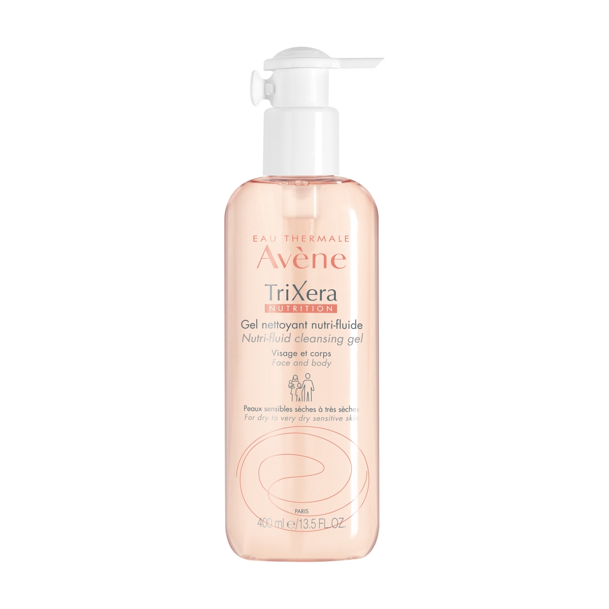 AVÈNE TRIXERA ATTĪROŠS GELS SAUSAI ĀDAI 400ML