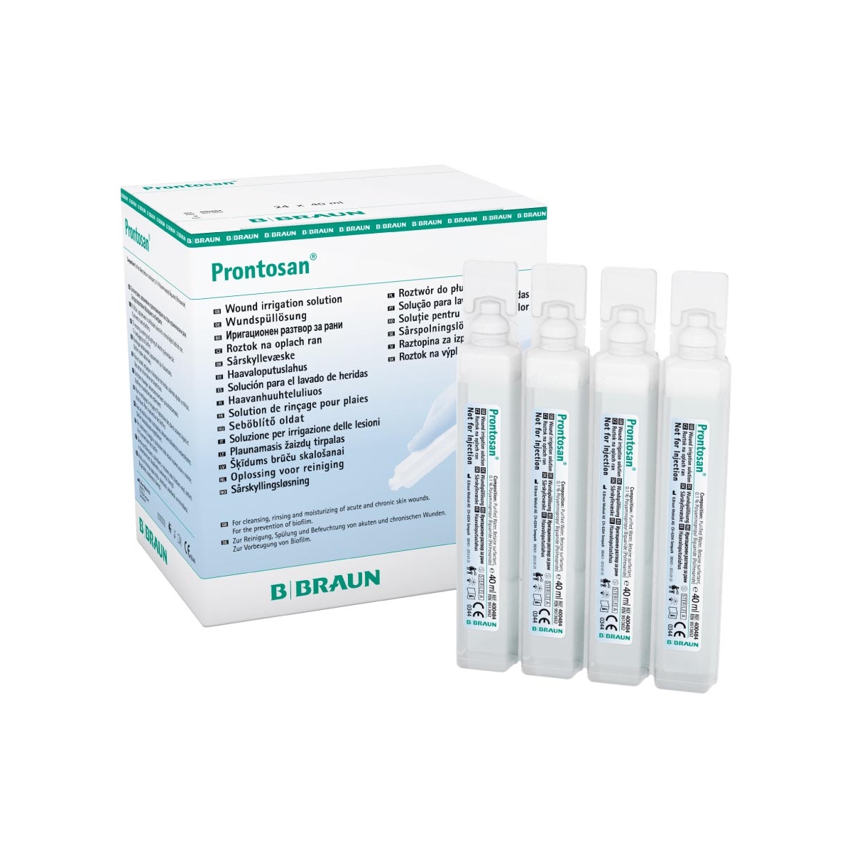 Prontosan® šķīdums brūču skalošanai 40 ml, 4 gab. - Produkta attēls