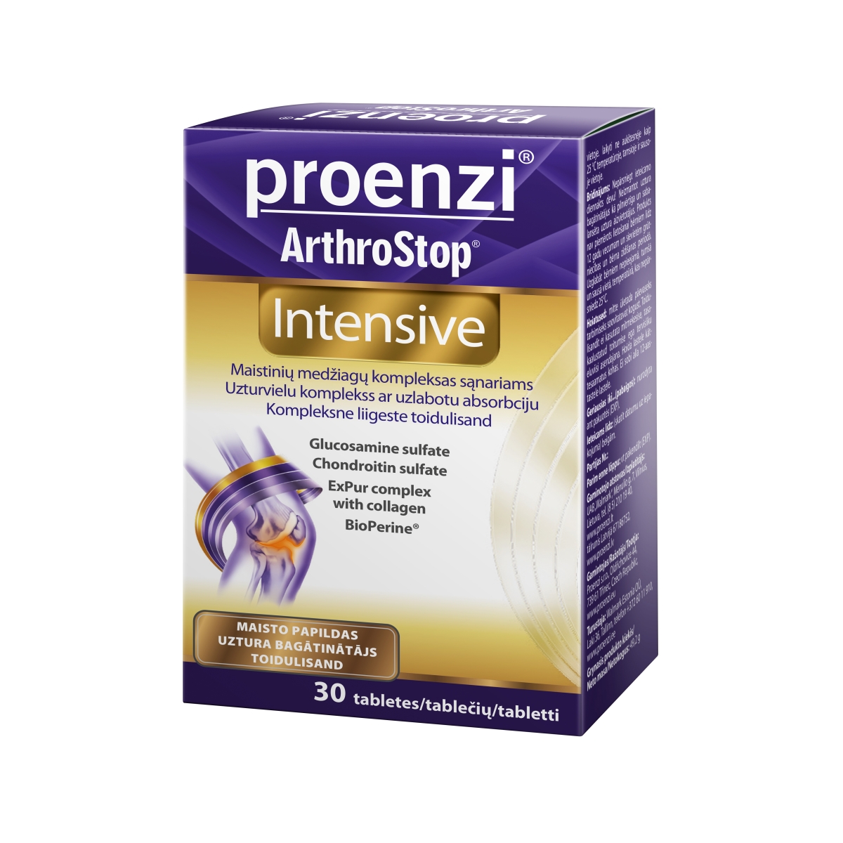 WALMARK Proenzi Arthrostop Intensive tabletes, 30 gab. - Produkta attēls