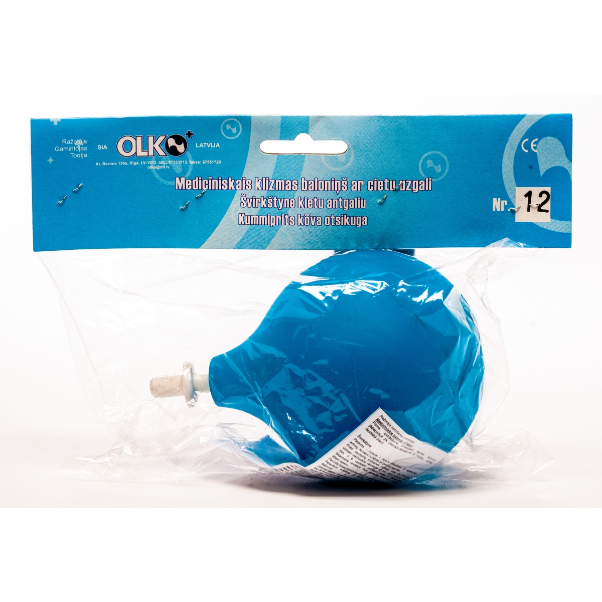 GUMIJAS KLIZM. BALONS AR C/U NR.12 (OLKO)