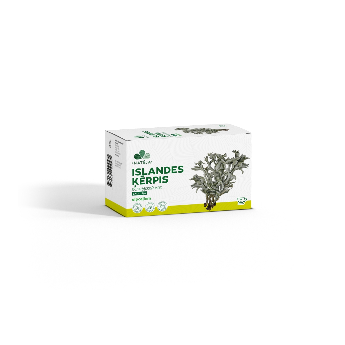 NATĒJA Islandes ķērpja tēja paciņās, zāļu tēja, N24 - Produkta attēls