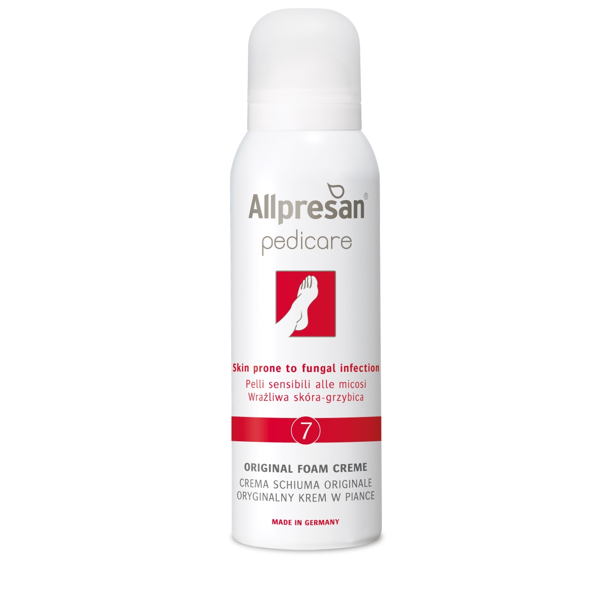 ALLPRESAN *7 putas-krēms ar fungicīdu darbību kāju ādai, 125ml - Produkta attēls