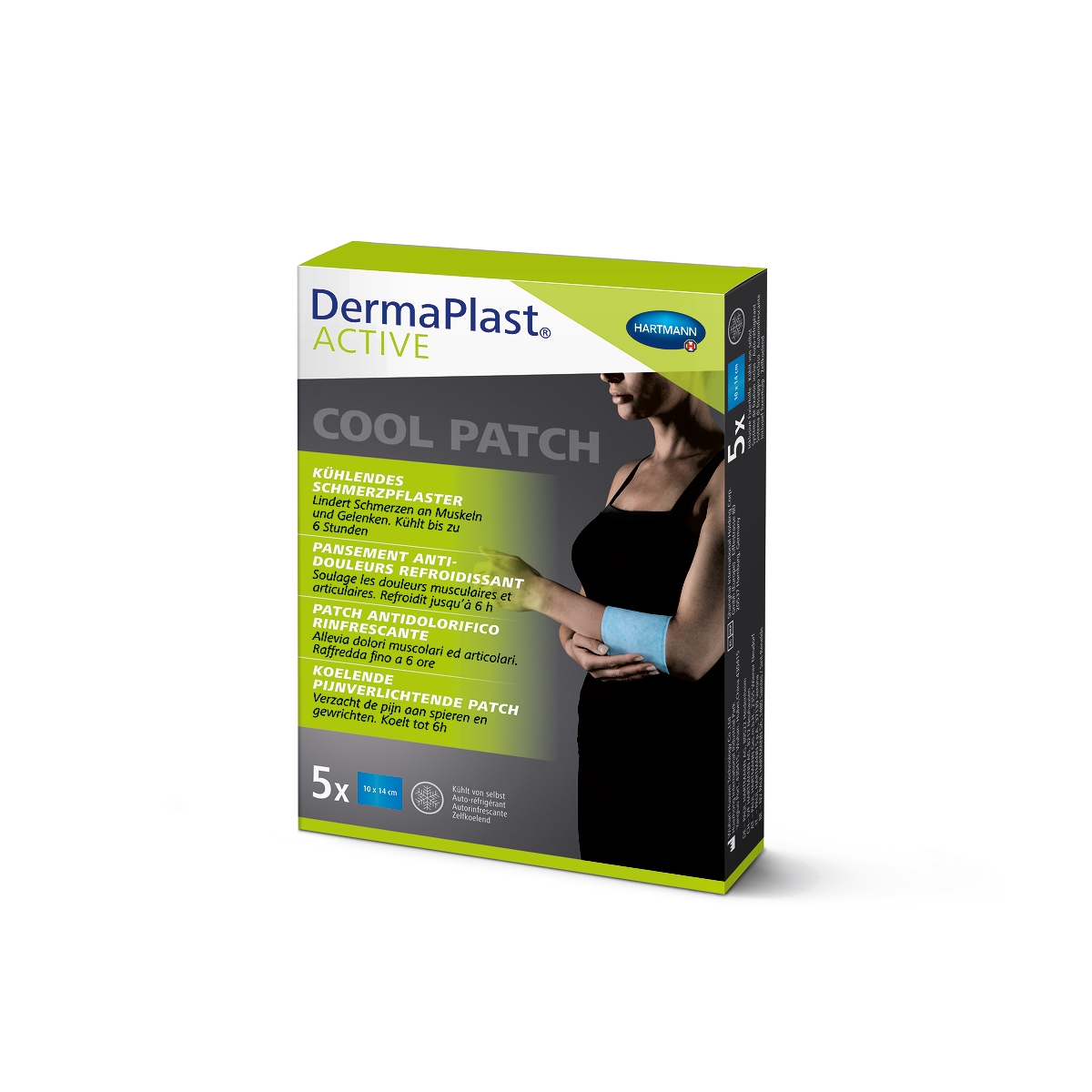 DermaPlast ACTIVE dzesējošs pretsāpju plāksteris 10X14CM P5