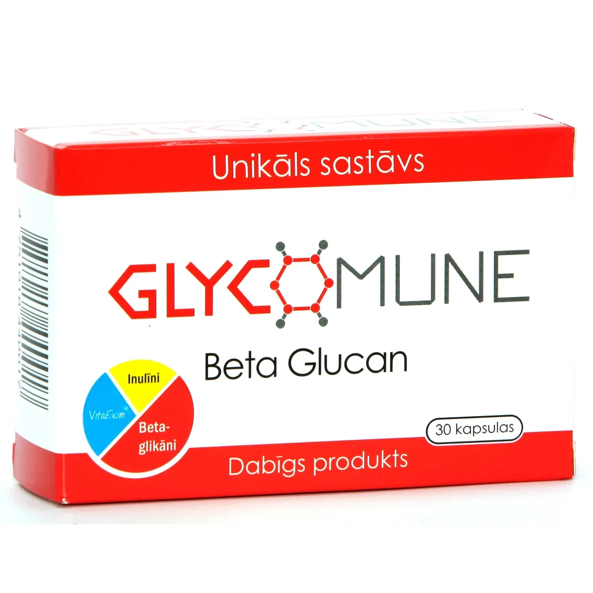 GLYCOMUNE BETA GLUCAN KAPSULAS N30 - Produkta attēls