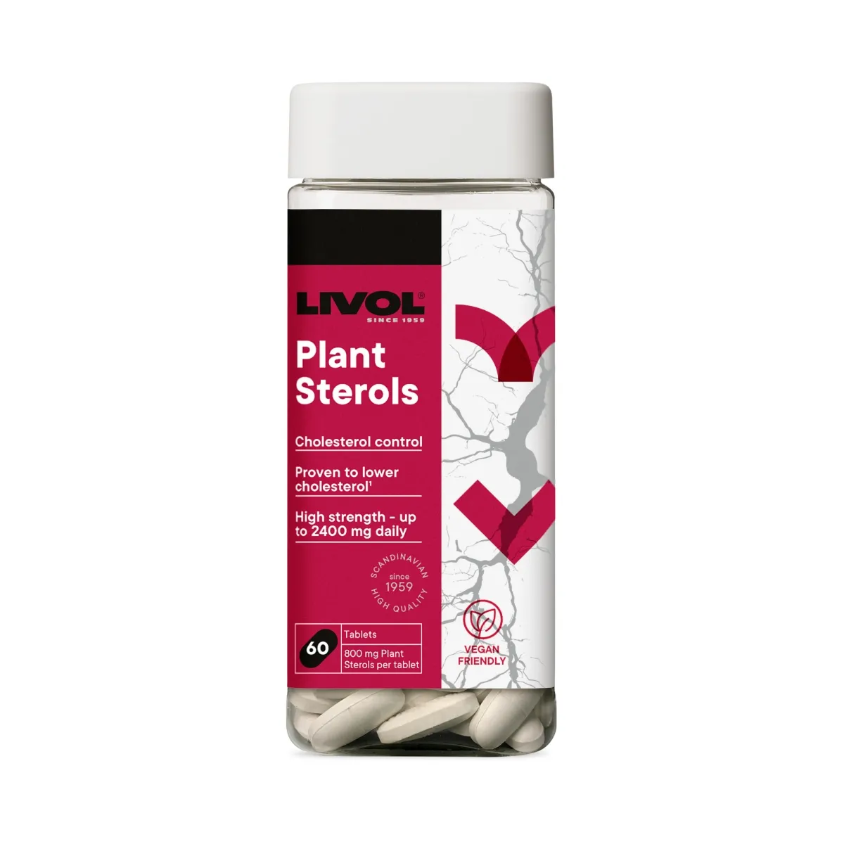 LIVOL Plant Sterols tabletes, 60 gab - Produkta attēls