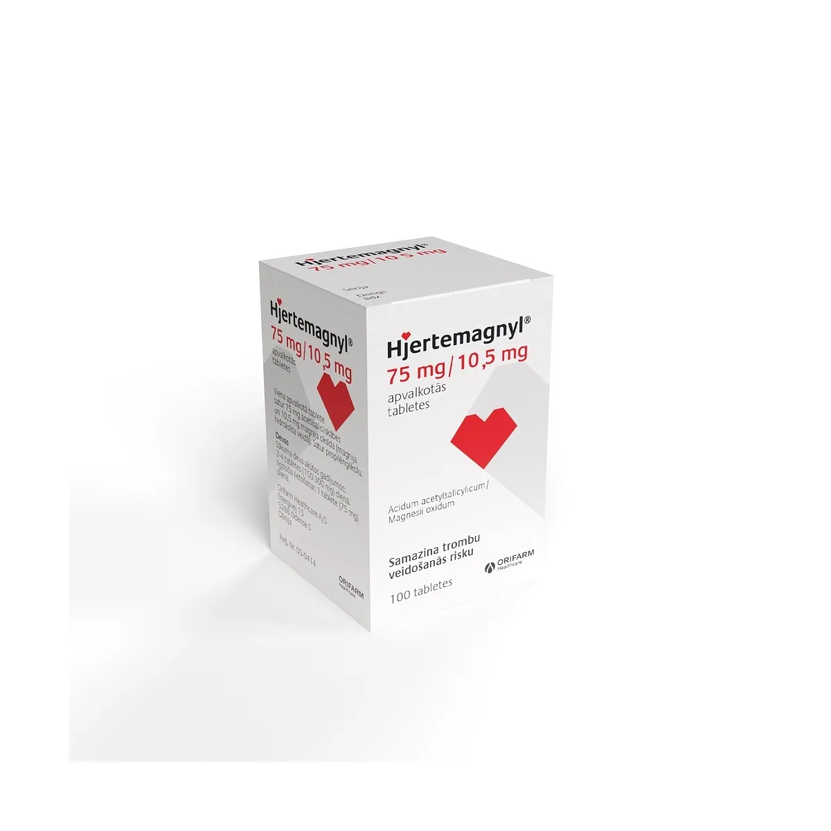 HJERTEMAGNYL 75MG TABLETES N100 - Produkta attēls