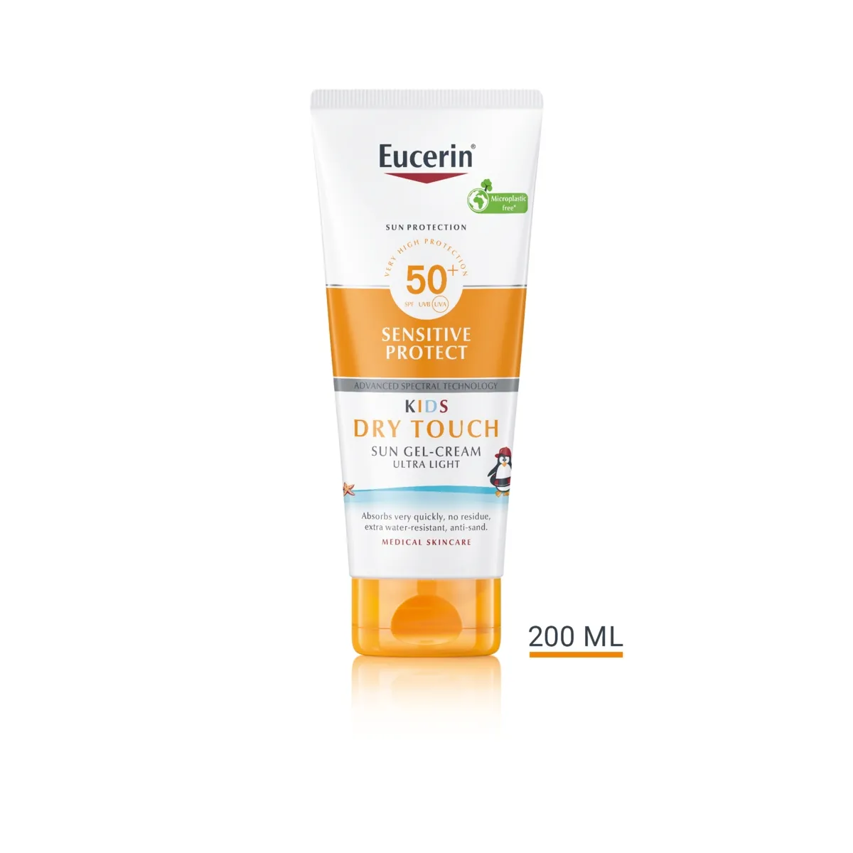 EUCERIN Sun Sensitive Protect SPF50 gēlkrēms bērniem, 200 ml - Produkta attēls
