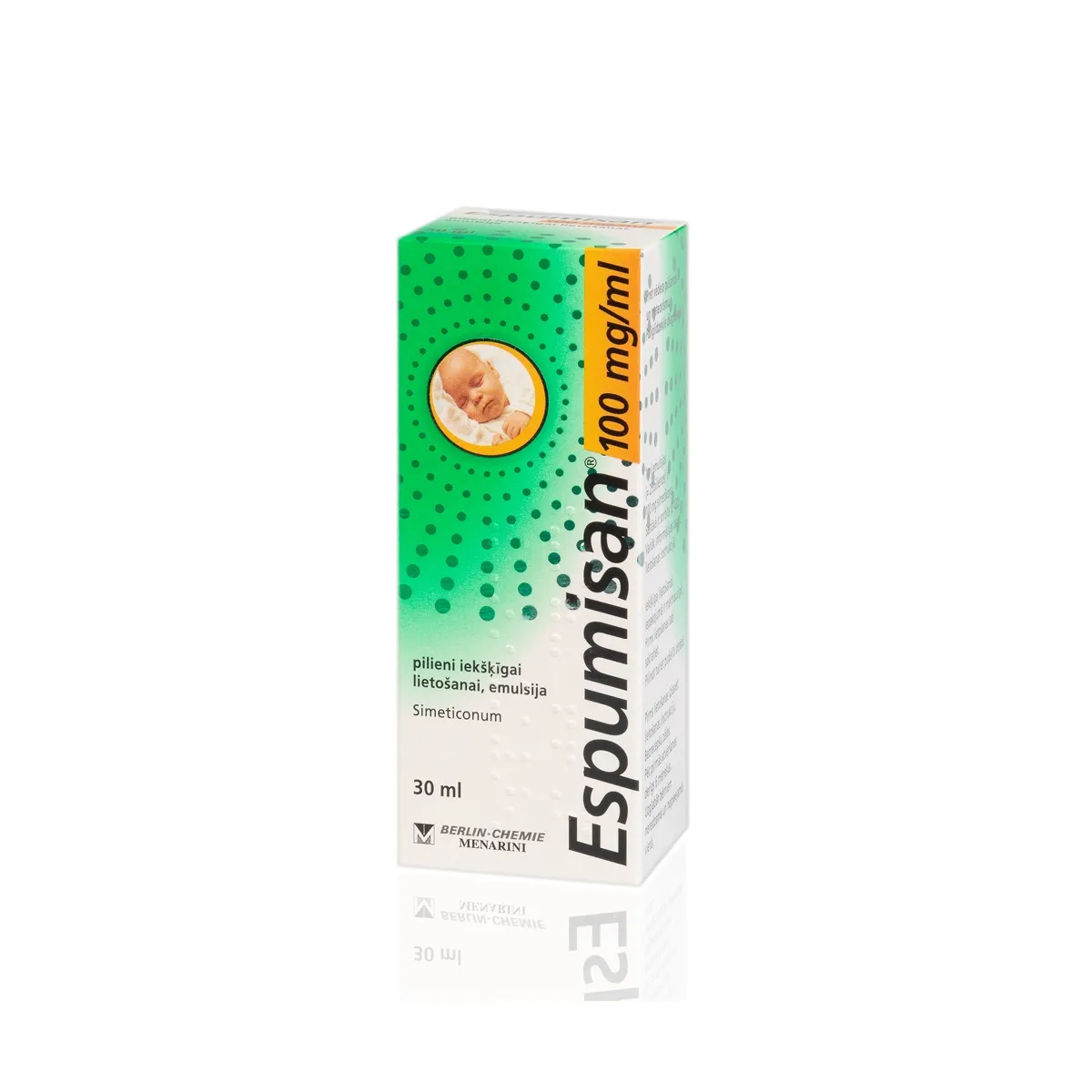 ESPUMISAN 100MG/ML DROP EMULSIJA 30ML - Produkta attēls