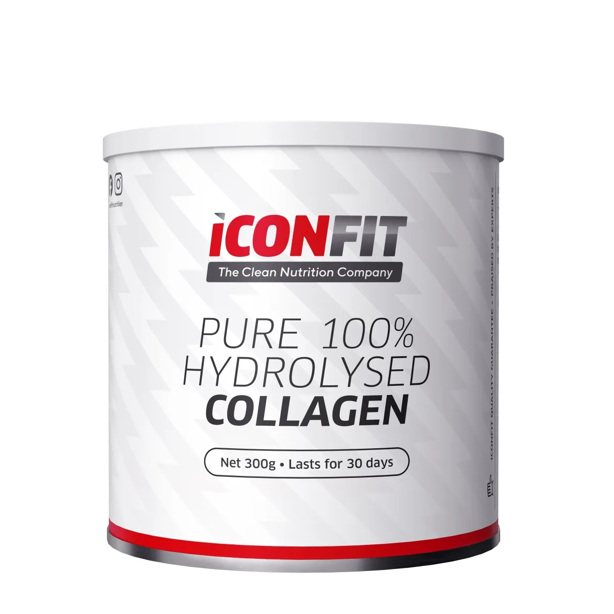 ICONFIT Hydrolysed Collagen (99% protein) pulveris, 300 g. - Produkta attēls
