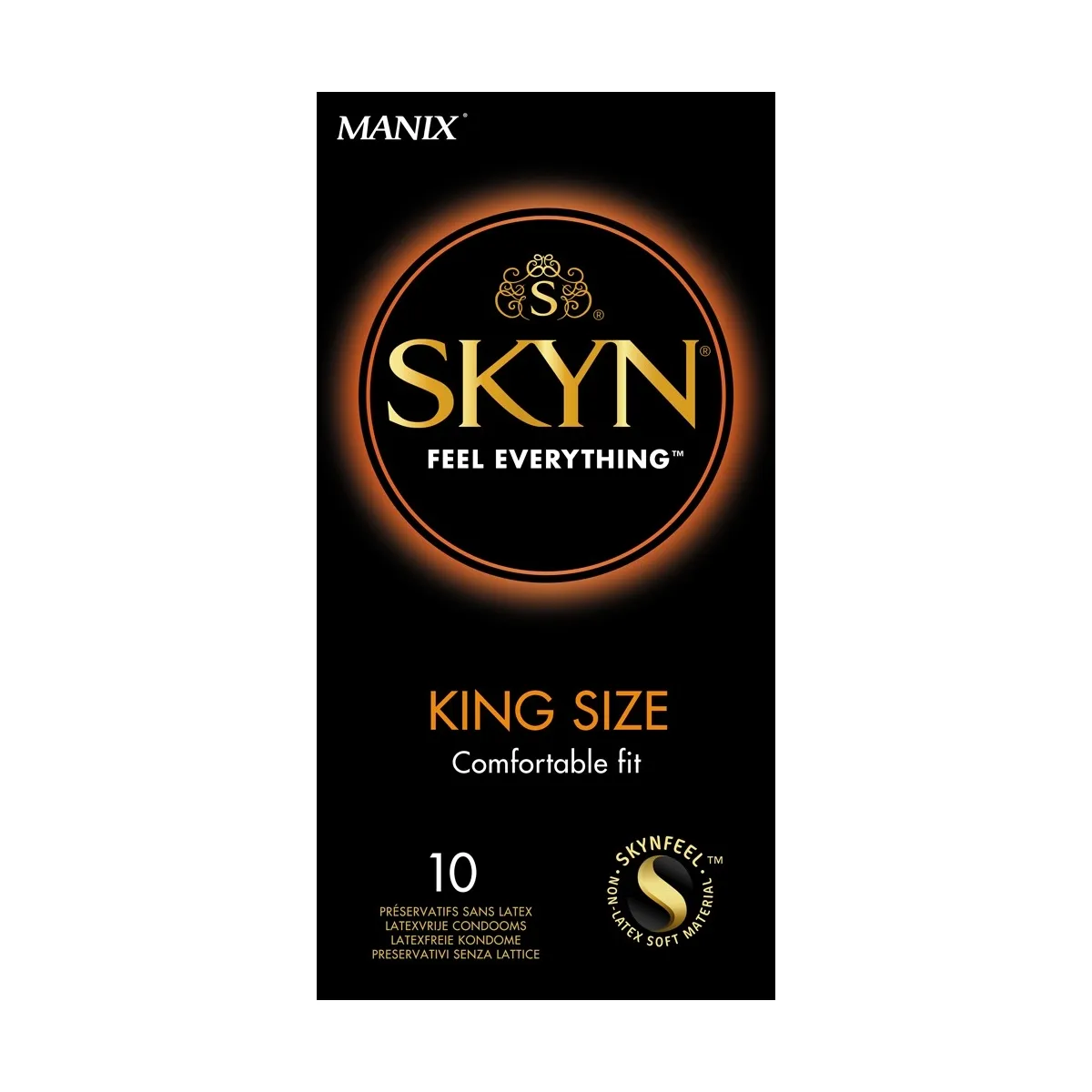LIFESTYLES Manix Skyn King Size prezervatīvi, 10 gab. - Produkta attēls