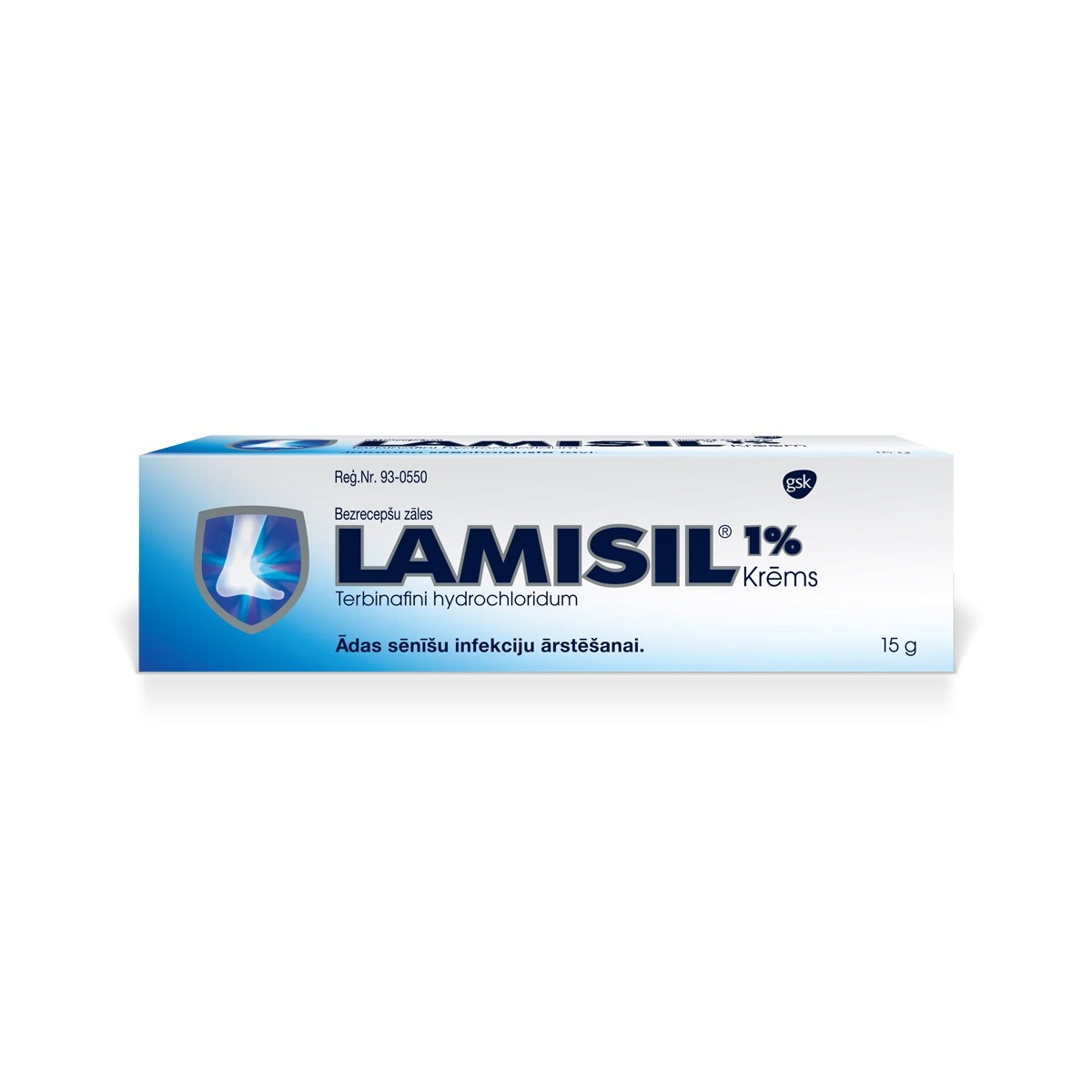 LAMISIL KRĒMS 1% 15G - Produkta attēls