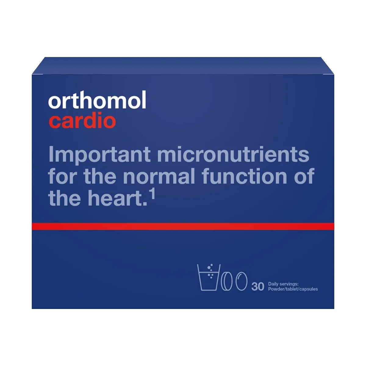 ORTHOMOL Cardio (pulveris + tablete + 3 kapsulas), 30 gab - Produkta attēls