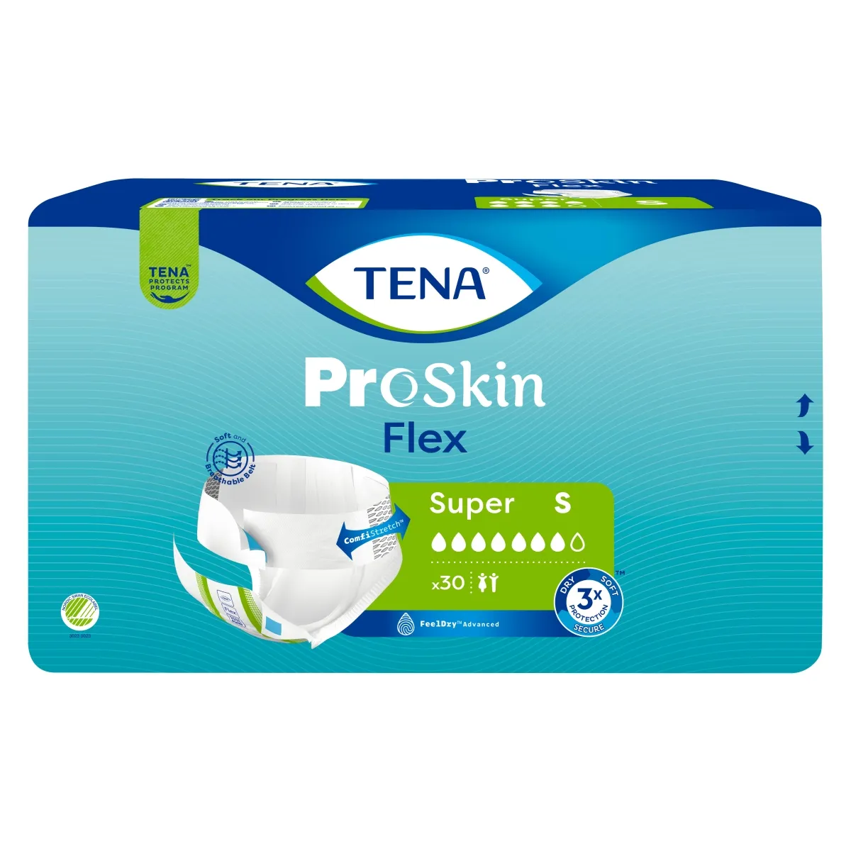 TENA Flex Super jostiņbikses S izmērs, 30 gab. - Produkta attēls