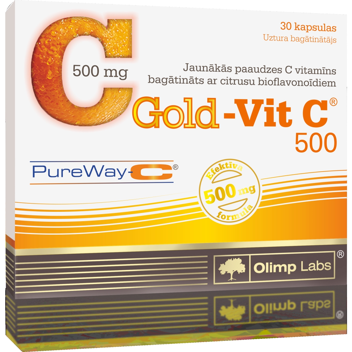 OLIMPLABS GOLD VIT. C 500 PLUS TBL N30 - Produkta attēls
