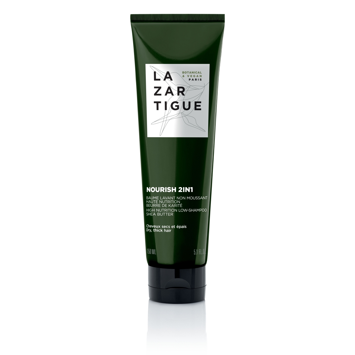 LAZARTIGUE NOURISH 2IN1 SHAMPOO īpaši barojošs šampūns, 150ml - Produkta attēls