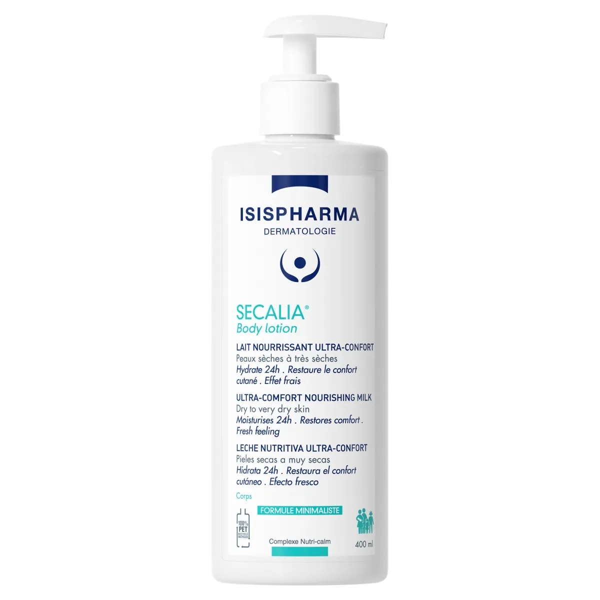 ISISPHARMA Secalia Body Lotion losjons sausai ādai, 400 ml - Produkta attēls