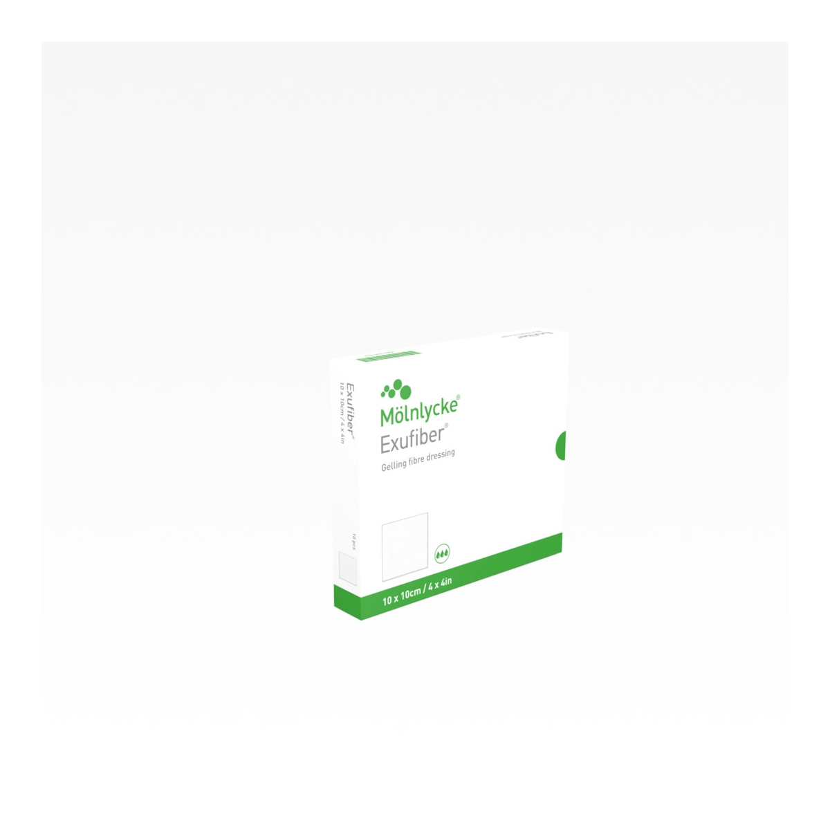 EXUFIBER 10 x 10cm pārsējs, 10 gab. - Produkta attēls