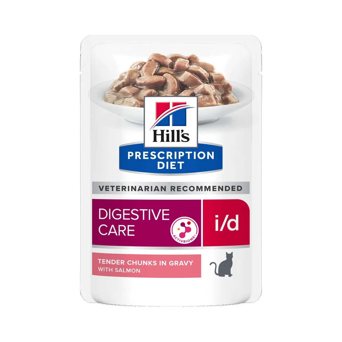 Hills PD kaķu mitrā barība paciņā I/D lasis 85g N12 - Produkta attēls