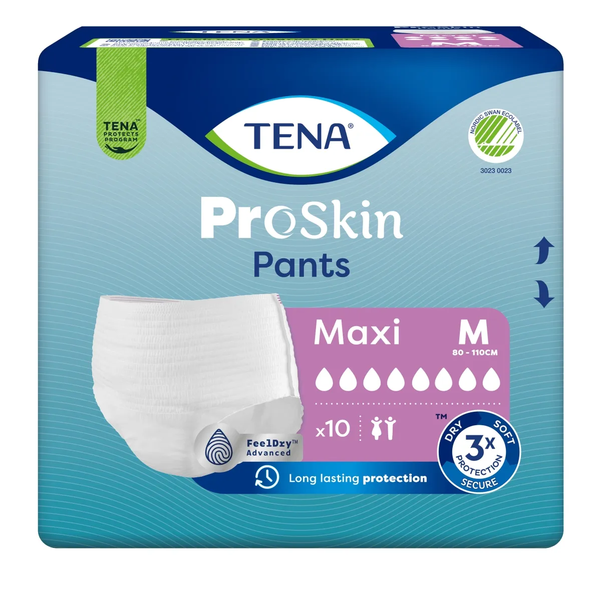 TENA Pants Maxi biksītes M izmērs, 10 gab. - Produkta attēls