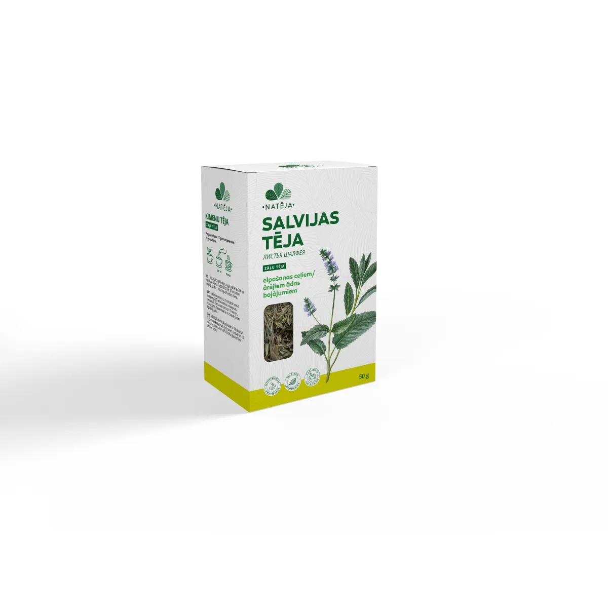 NATĒJA Salvijas lapu tēja, 50g - Produkta attēls