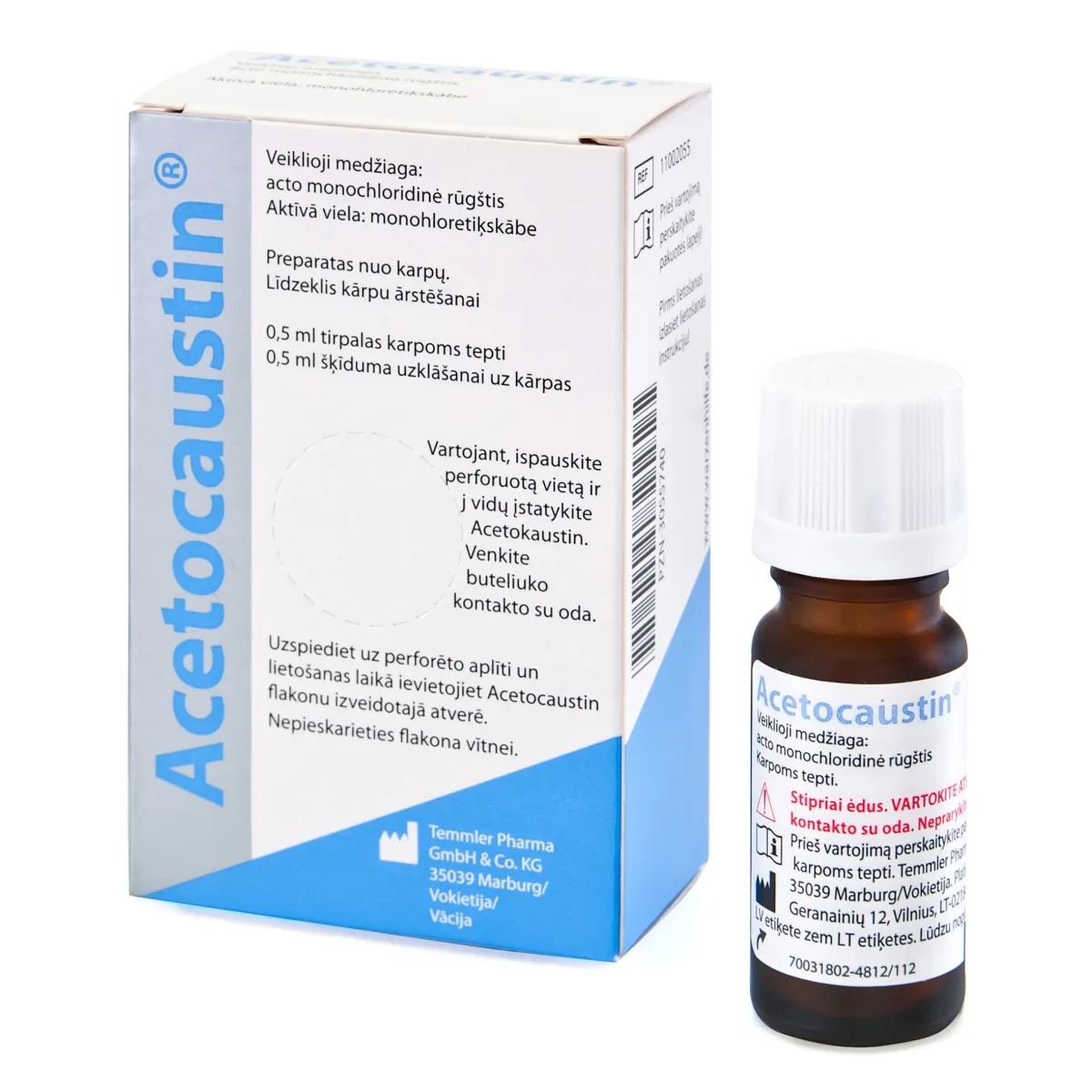 ACETOCAUSTIN LOSUNG 0.5ML - Produkta attēls
