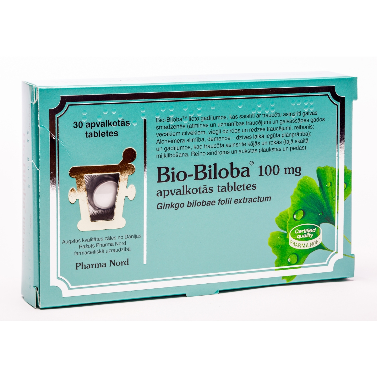 BIO-BILOBA 100MG TABLETES N30 - Produkta attēls