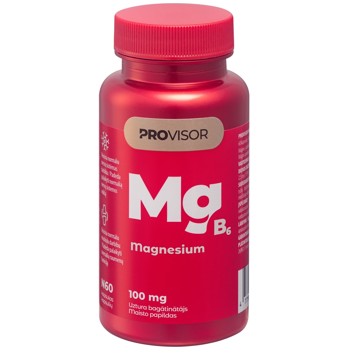 PROVISOR MG B6 MAGNESIUM 100MG CPS N60