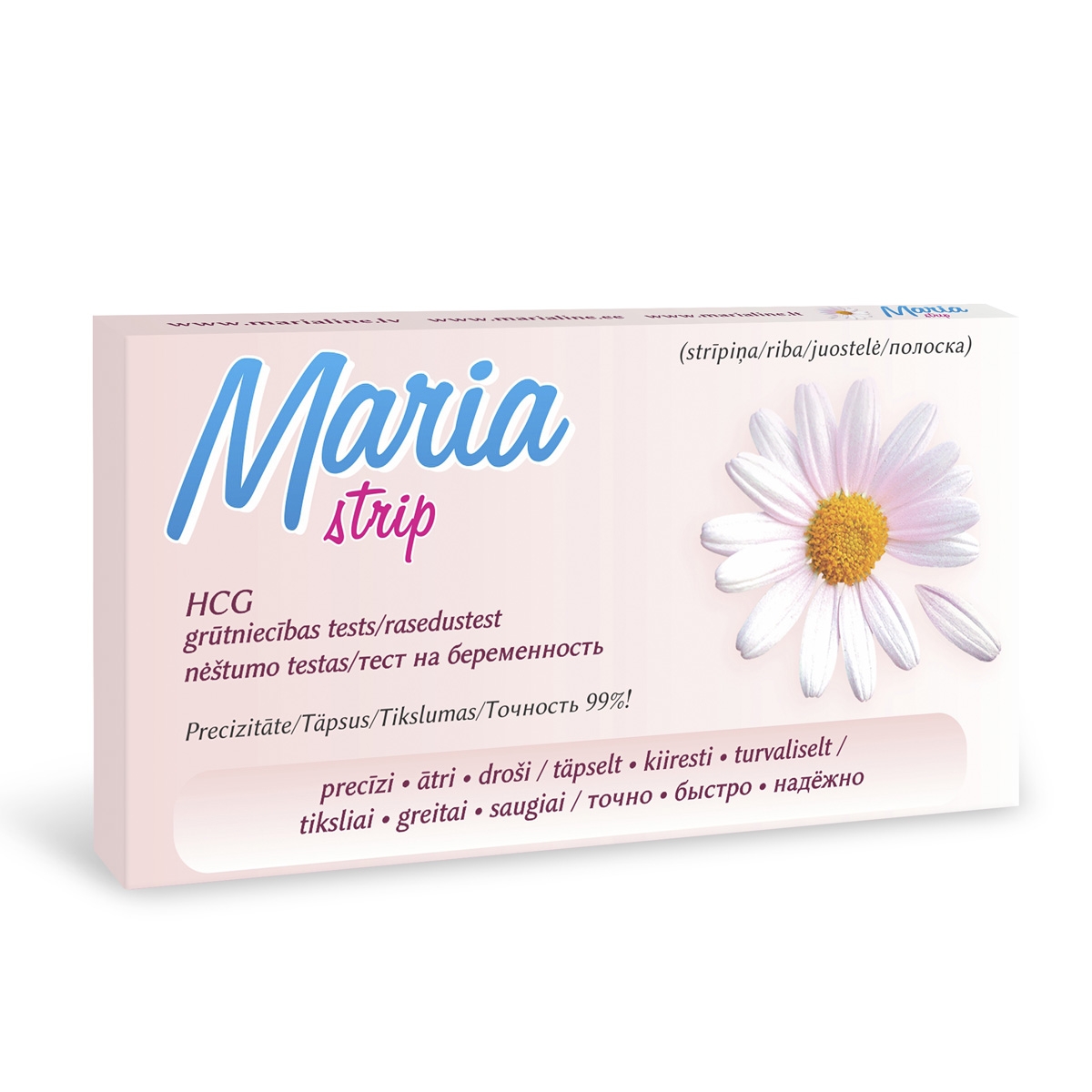 MARIA Strip tests grūtniecības noteikšanai - Produkta attēls