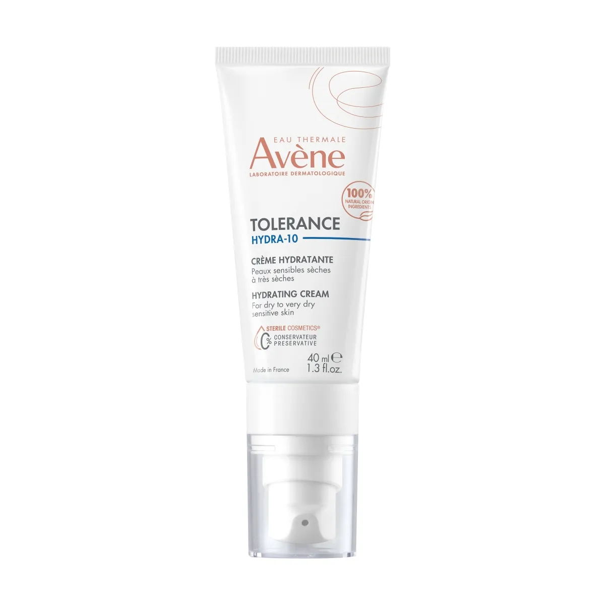 AVÈNE Tolerance Hydra-10 mitrinošs krēms sausai ādai, 40ml - Produkta attēls