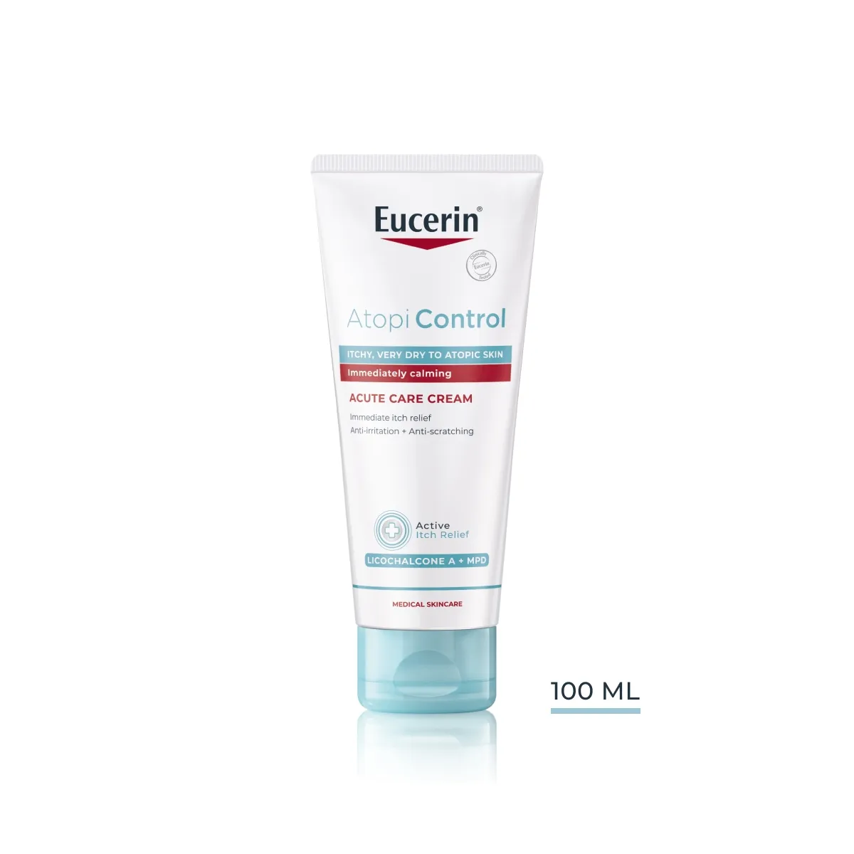 EUCERIN Atopicontrol Akut kopšanas krēms atopiskai ādai, 100 ml - Produkta attēls