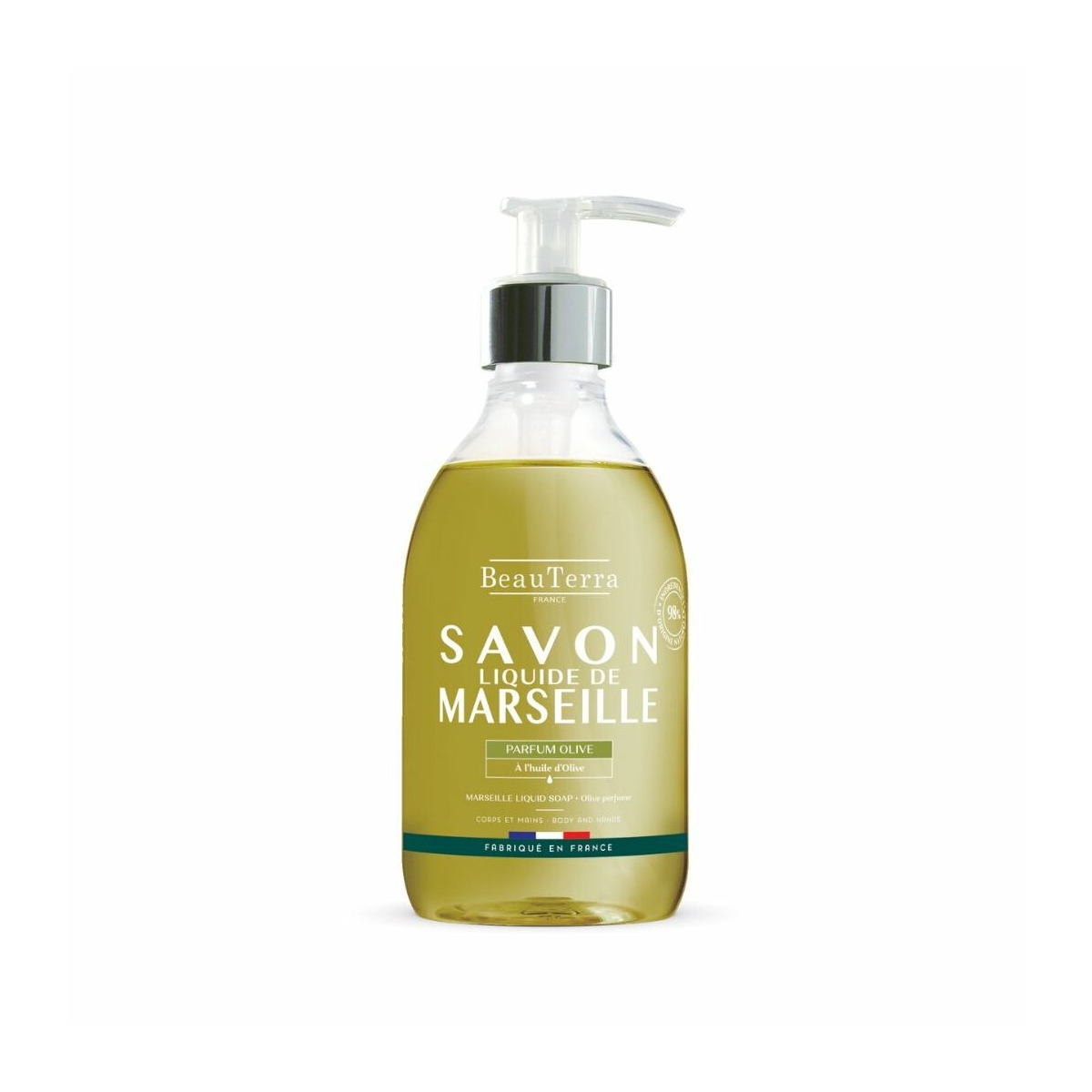 BEAUTERRA olīvu Marseļas šķidrās ziepes, 300 ml - Produkta attēls