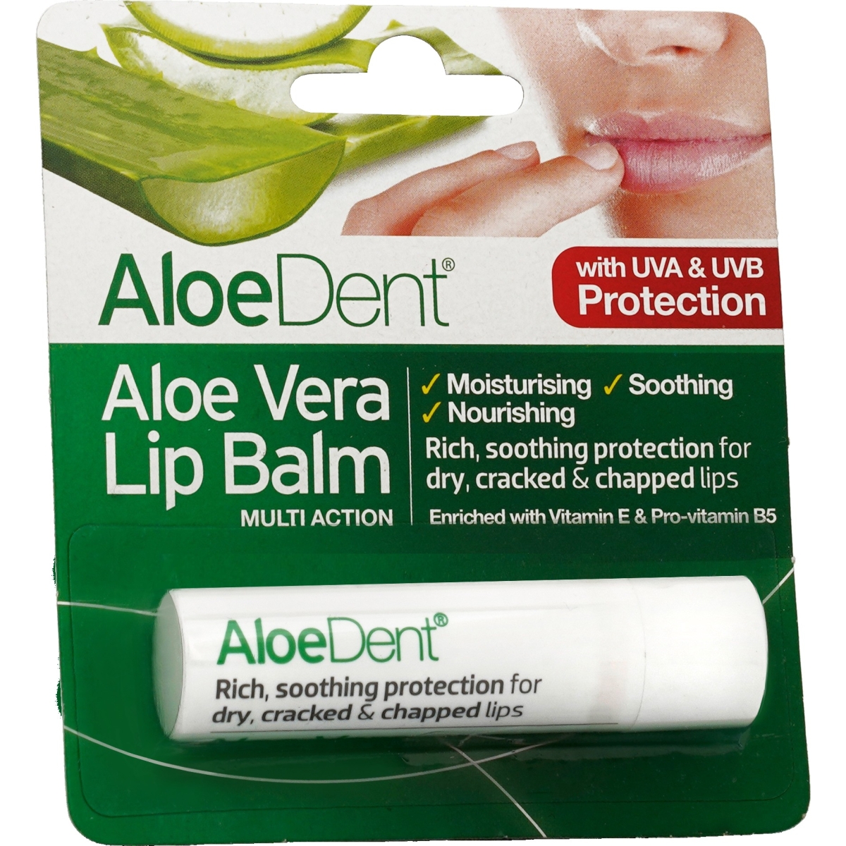 ALOE VERA lūpu balzams ar tējas koku un lizīnu, 4 g - Produkta attēls