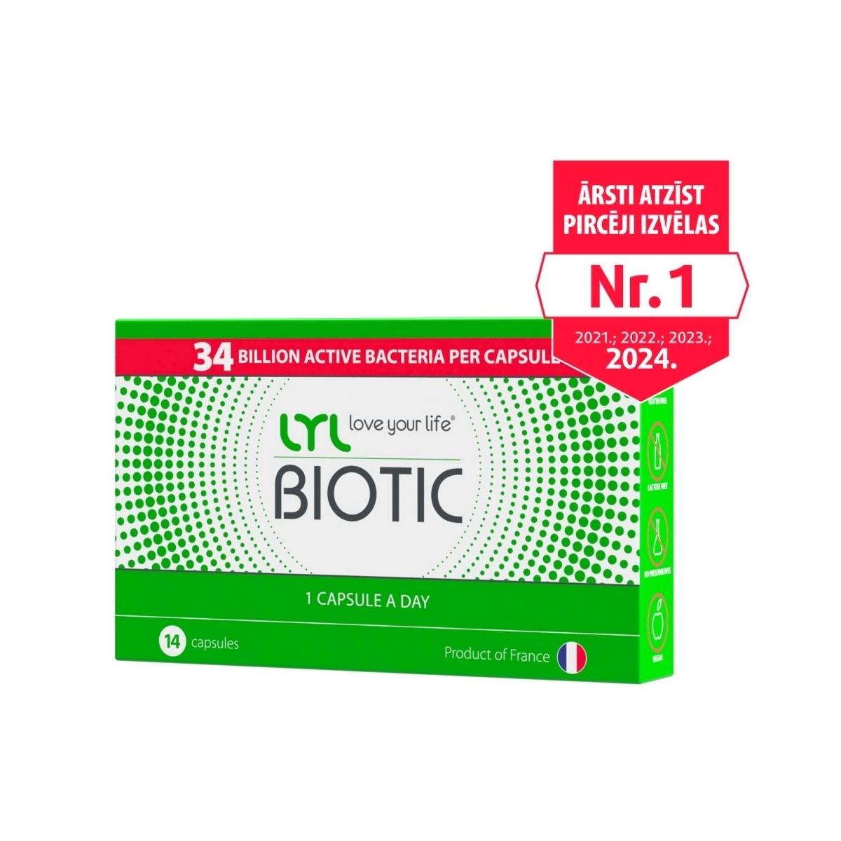 LYL BIOTIC kapsulas, 14 gab. - Produkta attēls
