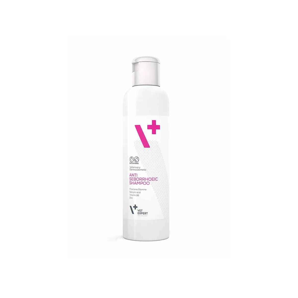 VE ANTISEBORRHOEIC SHAMPOO 250ML (rozā) - Produkta attēls