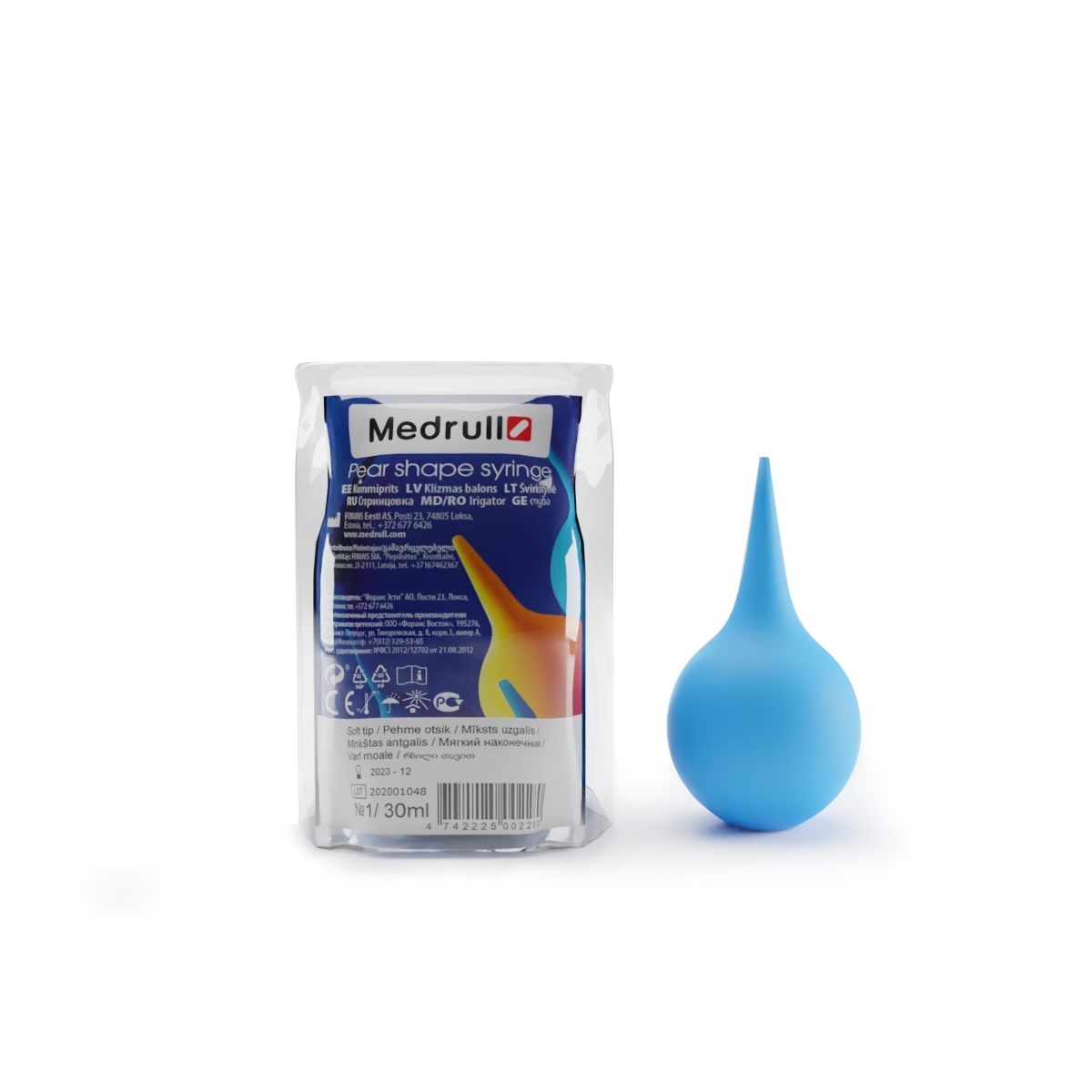 MEDRULL Balons klizmas ar mīkstu uzgali, 1 gab - Produkta attēls