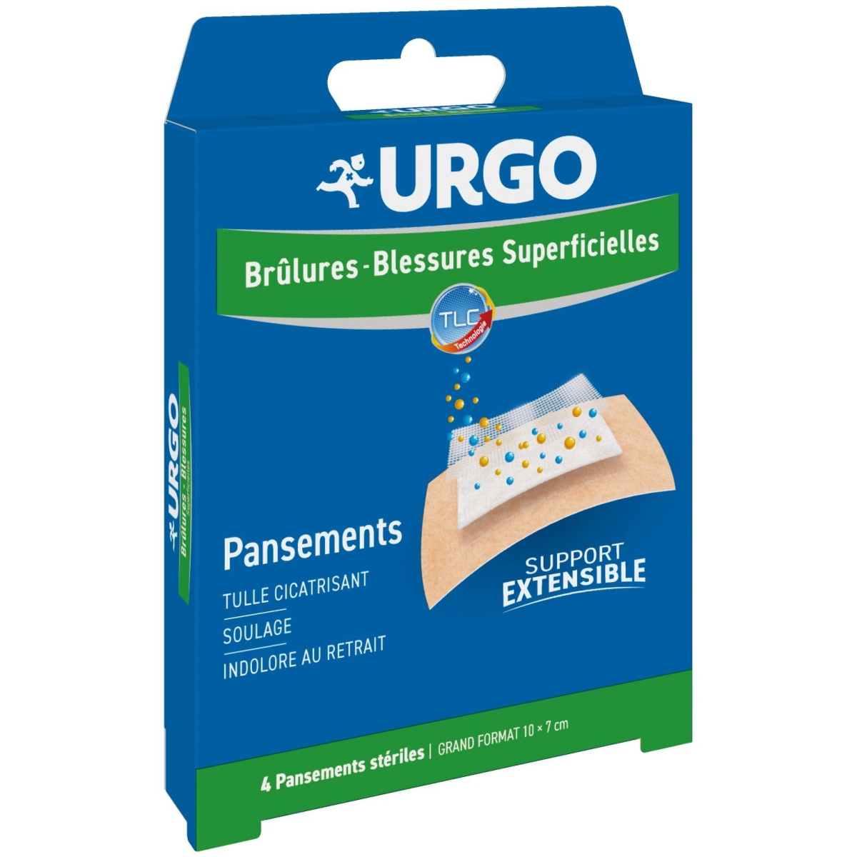 URGO Brulures plāksteri apdegumiem, 4 gab. - Produkta attēls