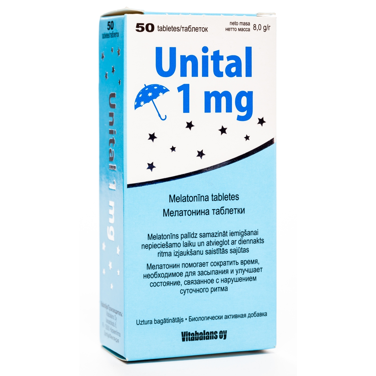 UNITAL 1 mg tabletes, 50 gab - Produkta attēls