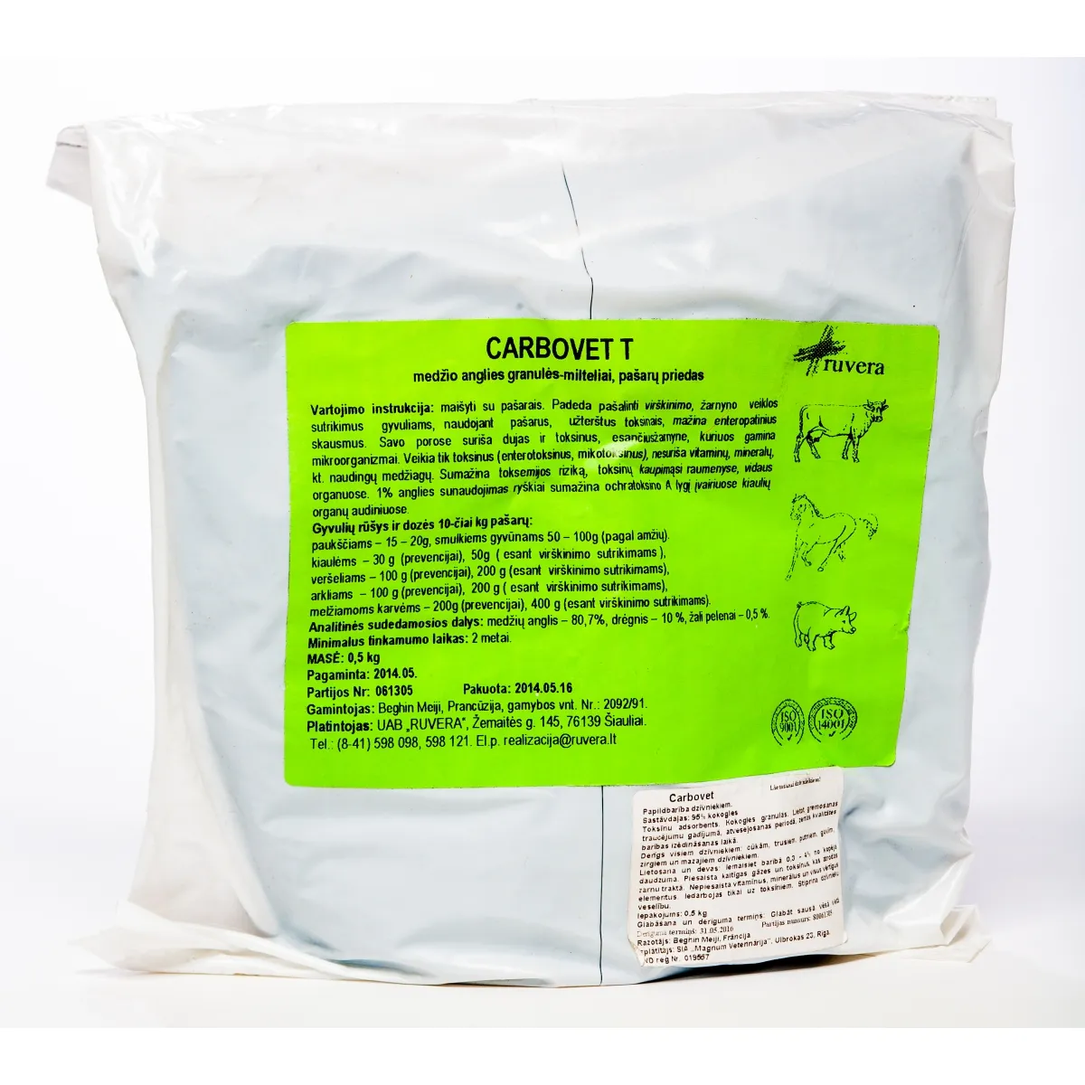 CARBOVET 0.5KG - Produkta attēls