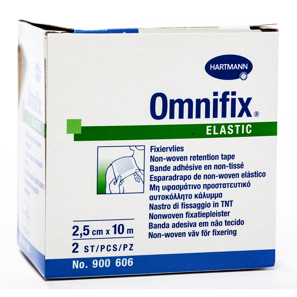 OMNIFIX Elastic leikoplasts (2.5 cm x 10 m), 2 gab - Produkta attēls