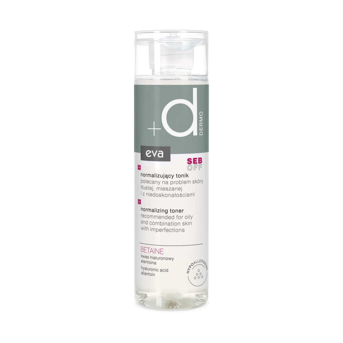 EVA DERMO Seb Off normalizējošs toniks sejai, 200 ml - Produkta attēls