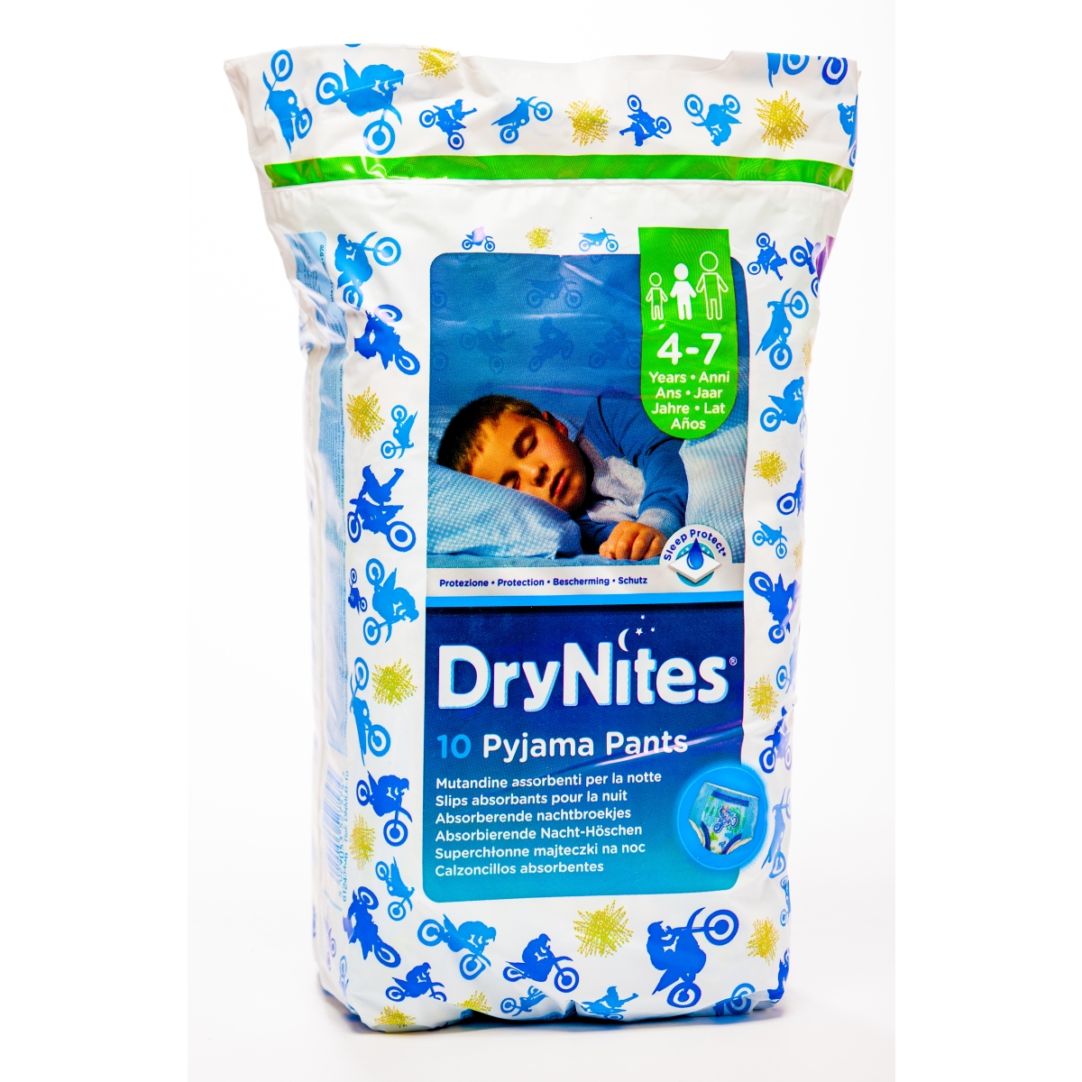 DRYNITES PYJAMA PANTS ZĒNIEM 4-7G (17-30KG) N10 - Produkta attēls