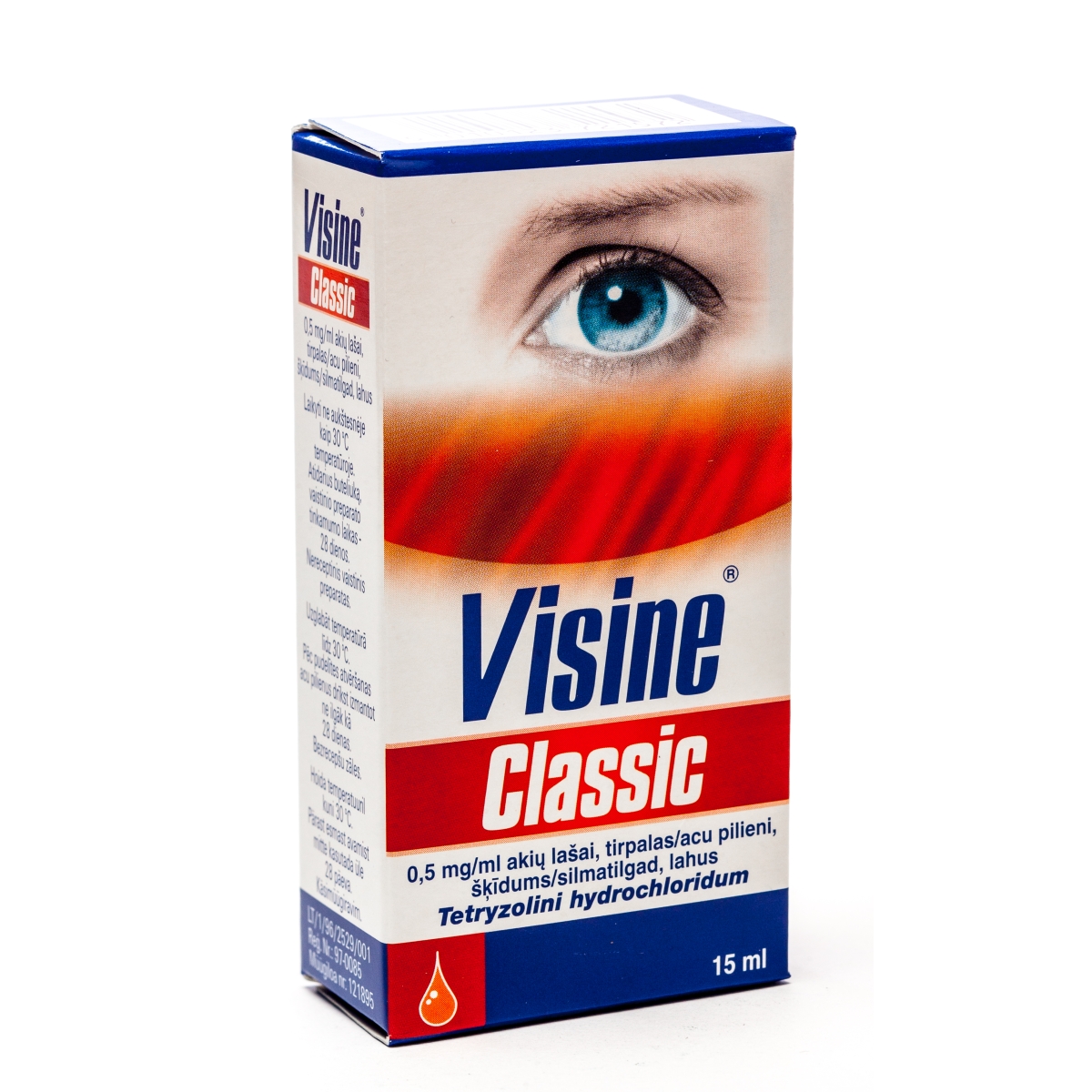 VISINE CLASSIC ACU PILIENI 0.05% 15ML - Produkta attēls