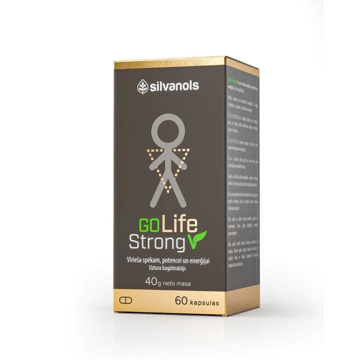 SILVANOLS Golife Strong V kapsulas, 60 gab - Produkta attēls