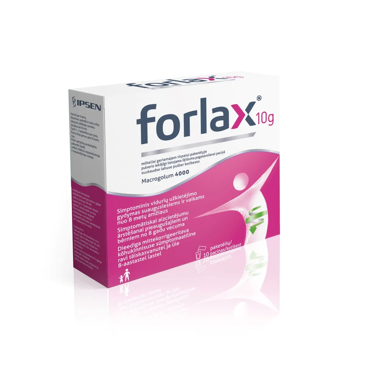 FORLAX 10 g pulveris, 10 gab. - Produkta attēls
