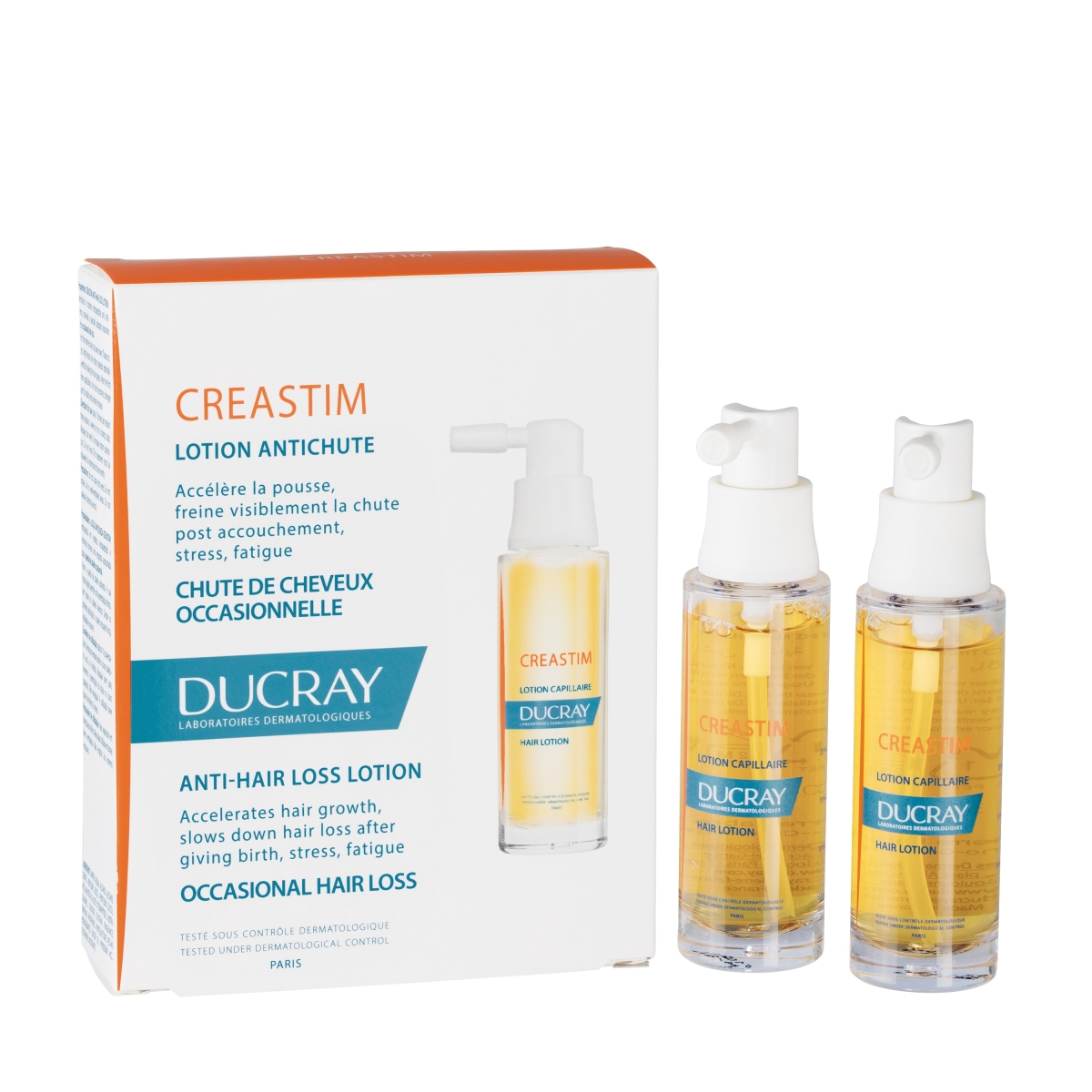 DUCRAY Creastim losjons pret matu izkrišanu, 2 x 30ml - Produkta attēls