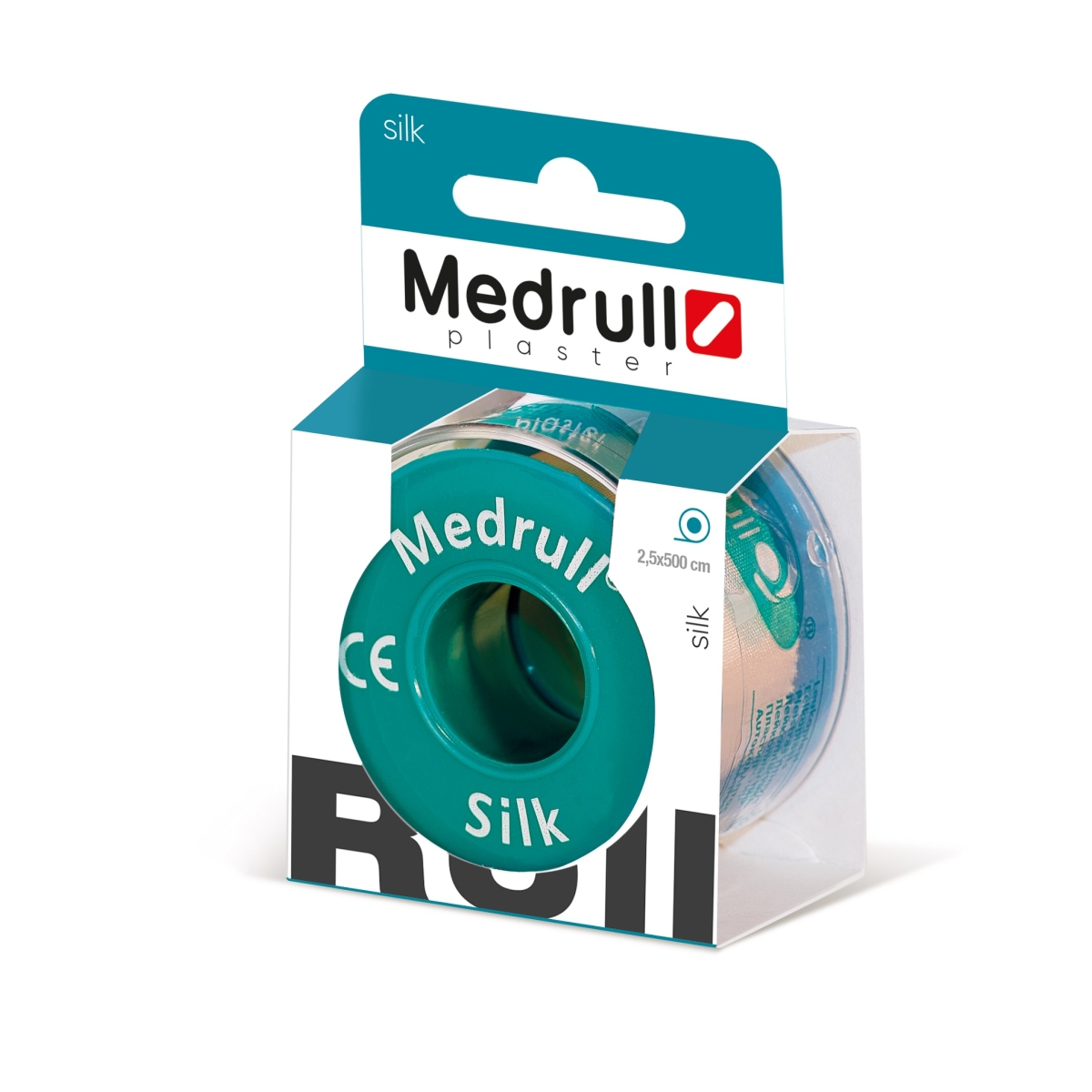MEDRULL plāksteris "Silk", 2,5 cm x 500 cm - Produkta attēls