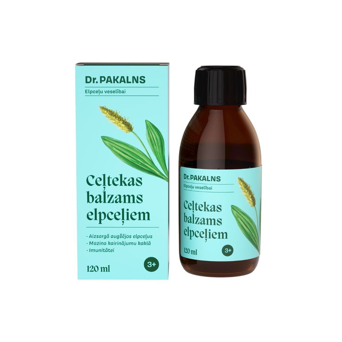 Dr. PAKALNS Ceļtekas balzams elpceļiem 120ml - Produkta attēls
