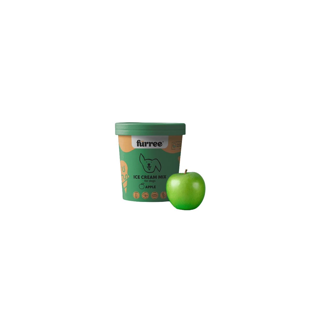 Fürree saldējuma pulveris Ābols 60g (10 porcijas) suņiem - Produkta attēls