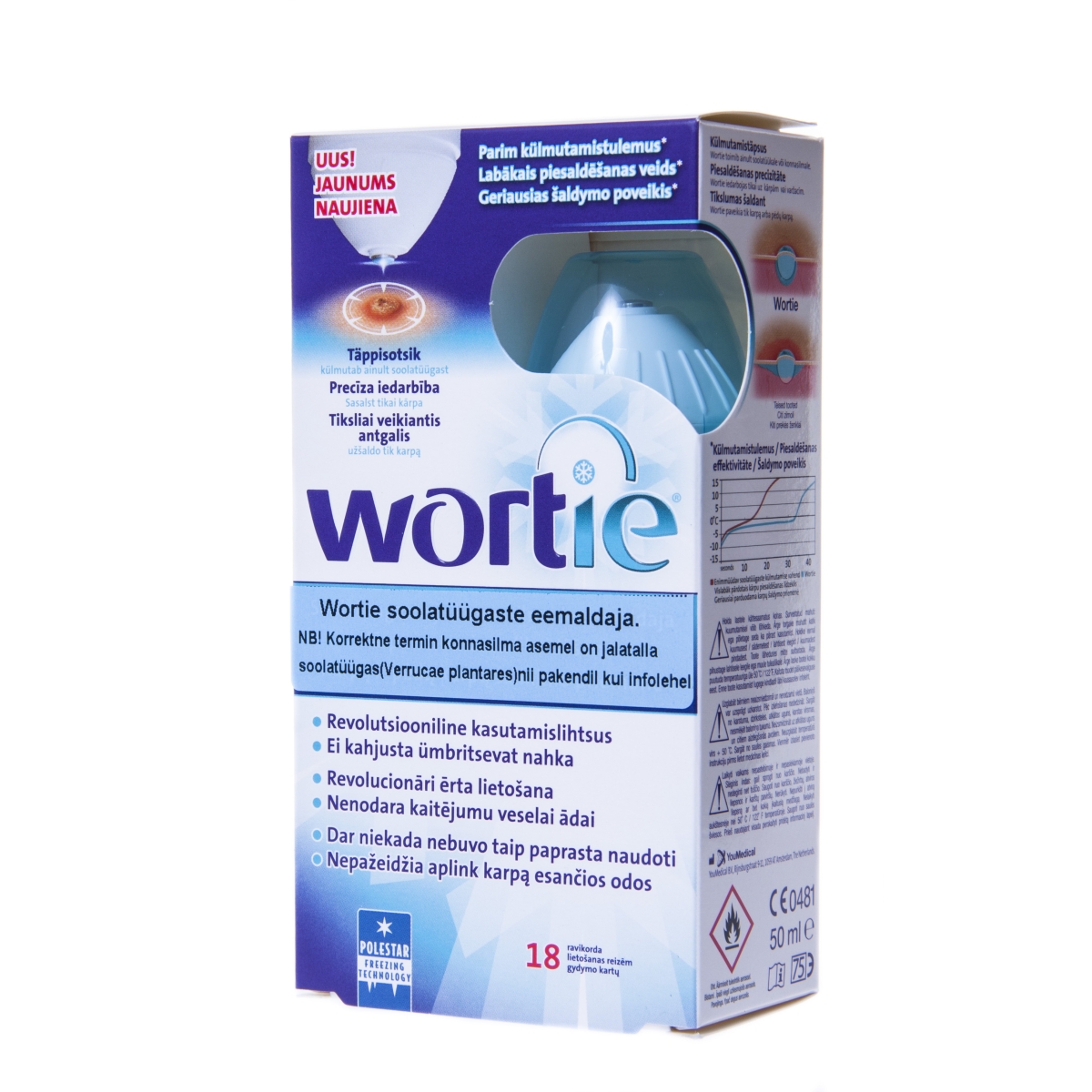 WORTIE Cool aerosols, 50 ml - Produkta attēls